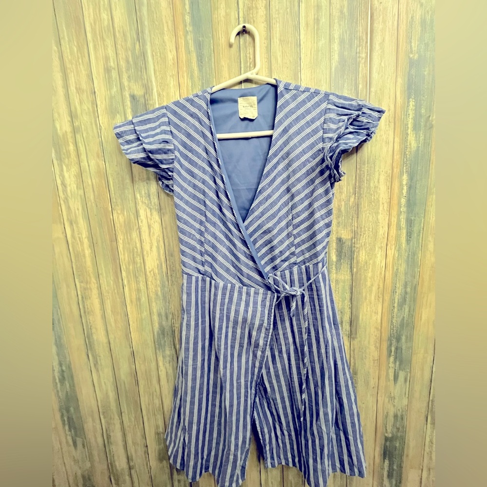 HARPER Blue and White dress